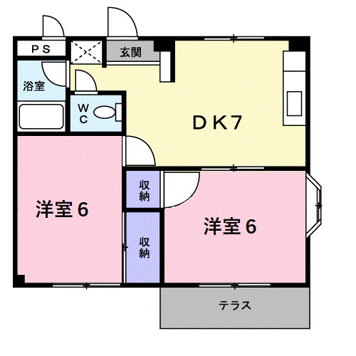 コーポタバタの間取り