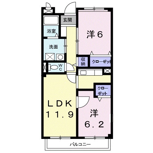 グランデール サカエの間取り