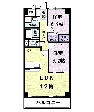 グラン シャロー Ⅰの間取り