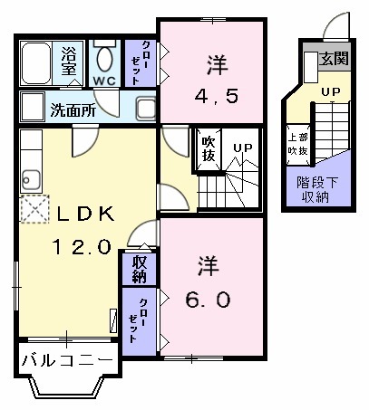 ミルトニアＢの間取り