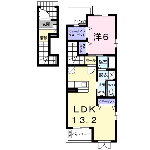 スッド スピアッツォ バイアAの間取り