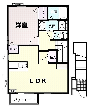カーサK Aの間取り