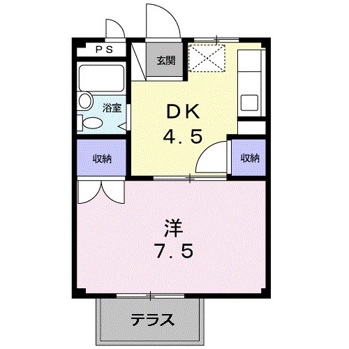 コーポ茶の木の間取り
