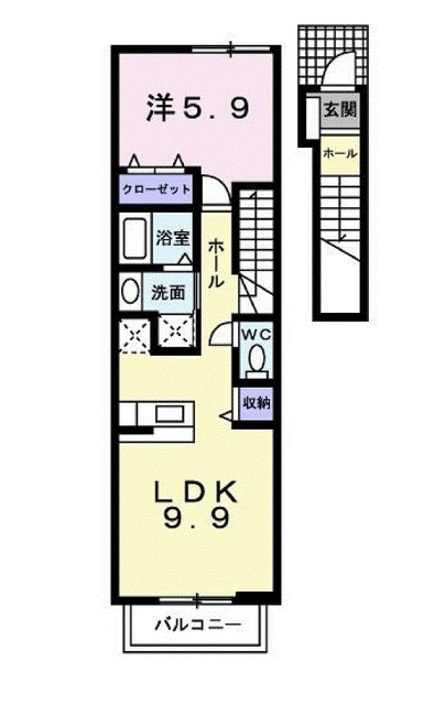 キュービックⅡの間取り