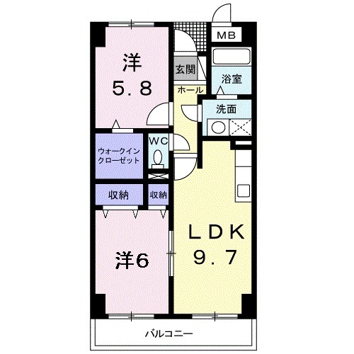 レジデンス・鏡の間取り