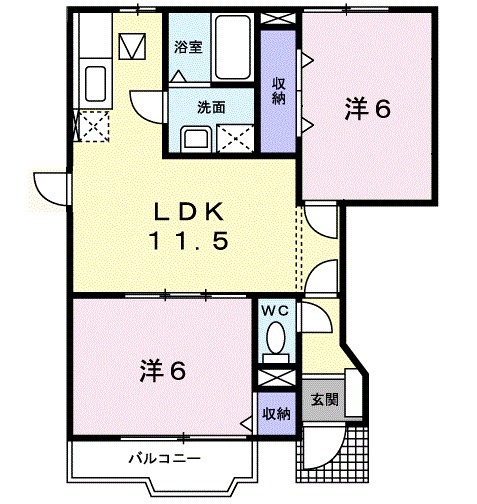 グラン　エストⅡ・01010号室の間取り