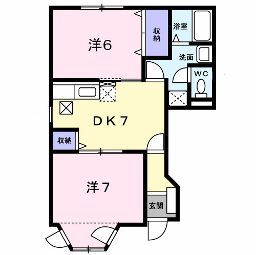 ルミエール Bの間取り