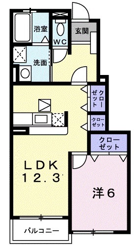 フレスクーラⅠの間取り