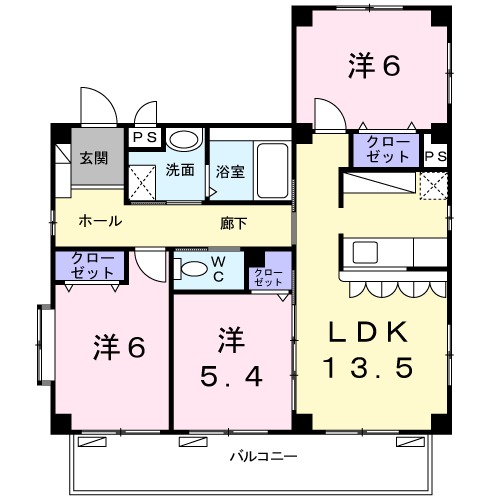 シャトレ・Tの間取り