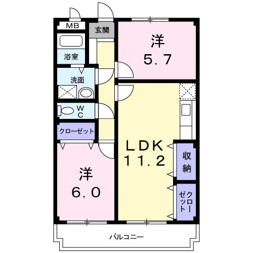 フリーダム中村の間取り