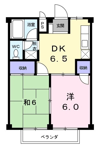 シティーハイツ堀Bの間取り