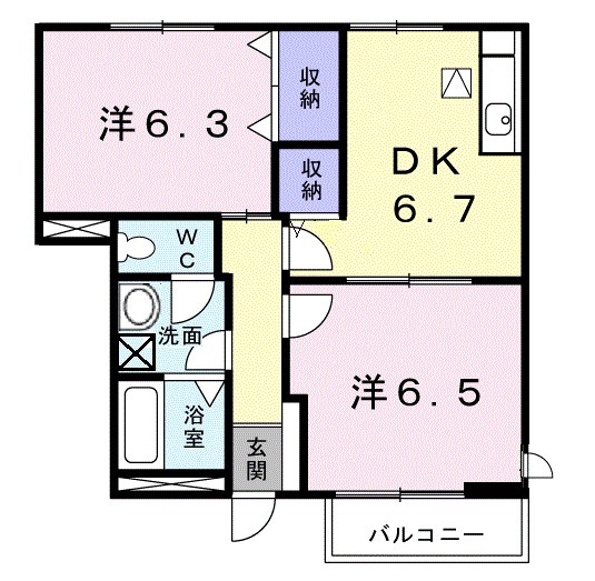 メゾン・コリーヌⅡの間取り