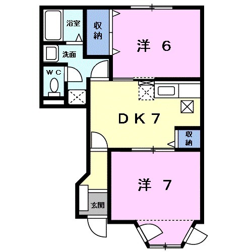 コーポ藤Ⅱの間取り