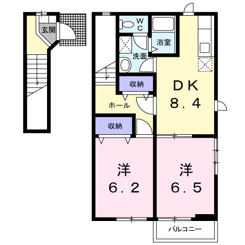 アルエットBの間取り