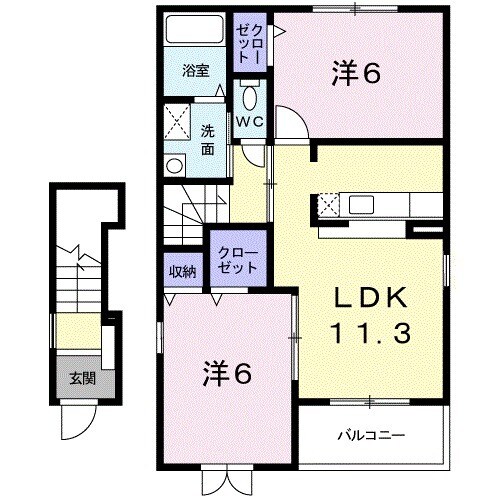 Liverty dream Ⅶの間取り