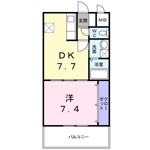 ロゼ・クリスタの間取り