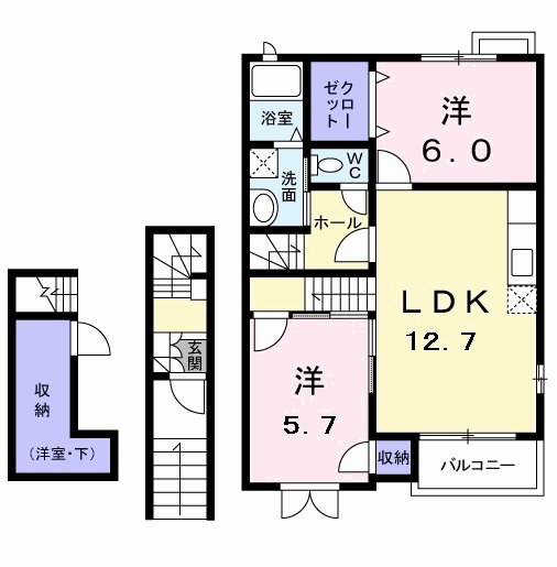 アヴニールⅢの間取り