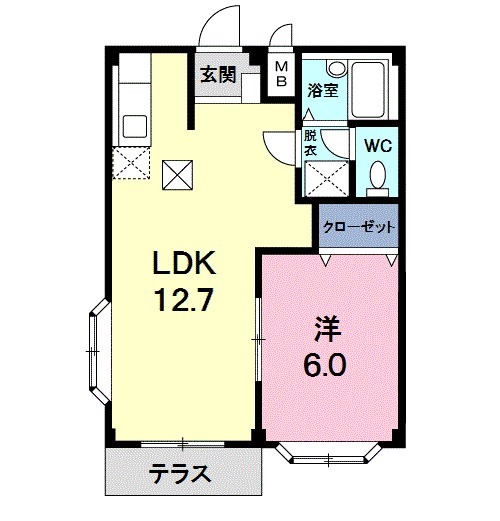 エルディム野川の間取り
