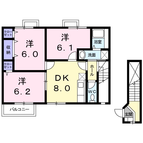 フトゥールムⅡの間取り