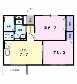 エスポワールAの間取り