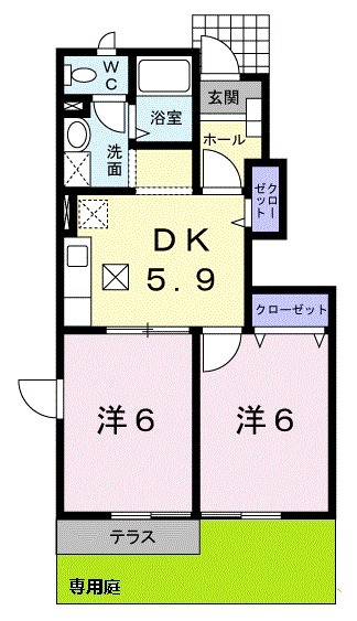 サラスワティBの間取り