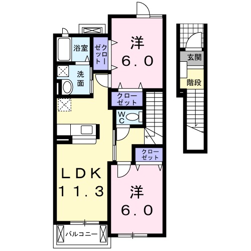 プラスパーの間取り