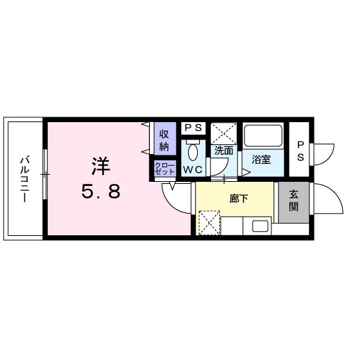 アミティエ石橋の間取り