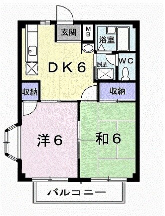 パールハイツDの間取り