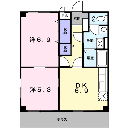 ティープラントの間取り