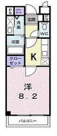 ルーナ・ジェーヌ堀川の間取り