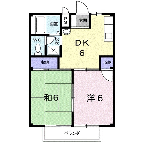パレスヤマグチの間取り