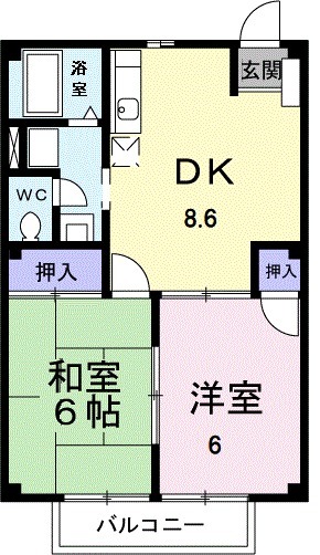ニューシティ若葉の間取り