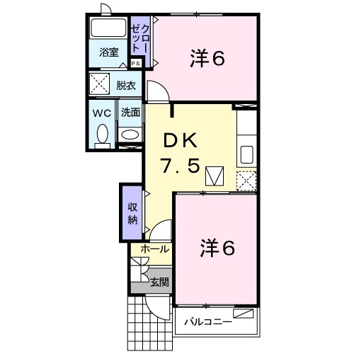 オークヴィレッジⅠの間取り