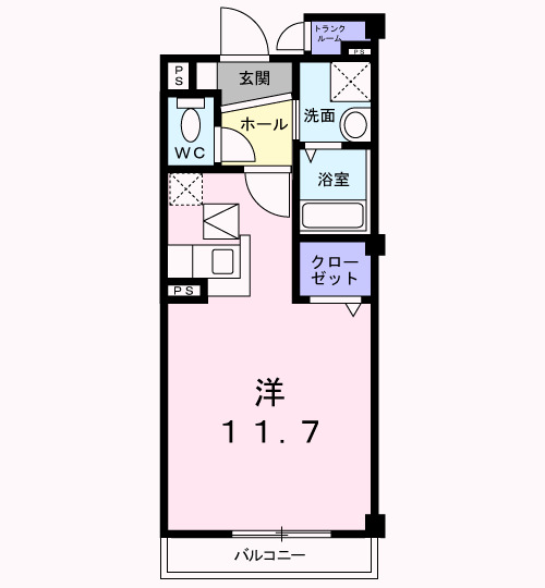メゾングラシュ Ⅱの間取り