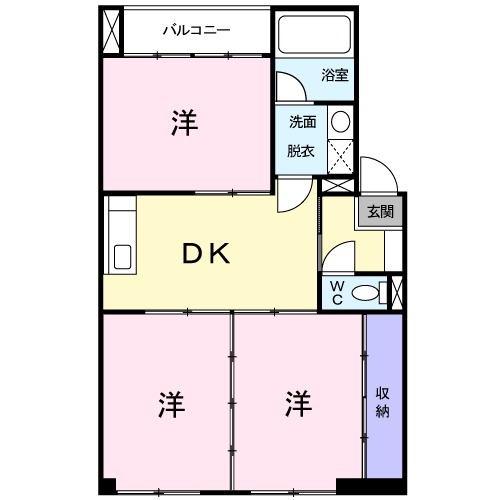ハイツ中西の間取り