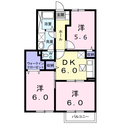 サンプラスⅠの間取り