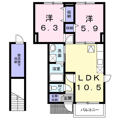 フォンテーヌ・Ⅲの間取り
