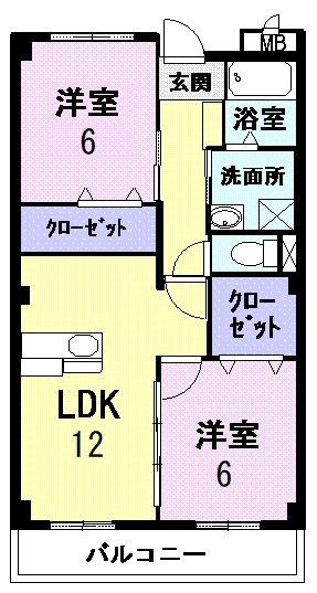レジダンス・フルールの間取り