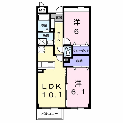 白蔵 Ⅳの間取り