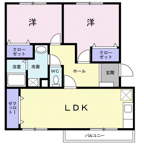 ペアレジデンス Ⅰの間取り