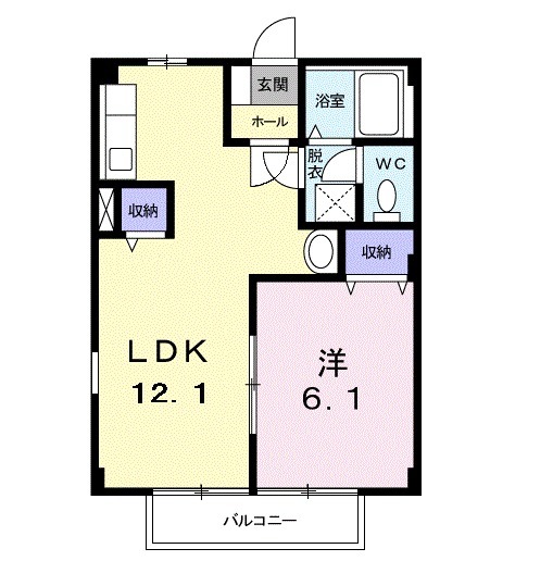 サンハイツ渡辺Cの間取り