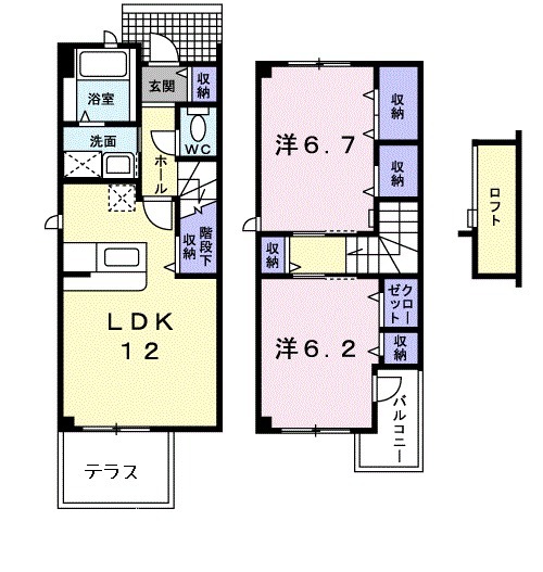 Ms’ソレアードの間取り