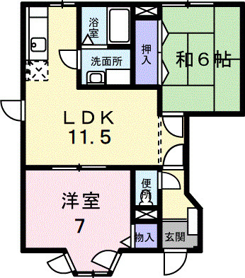 フルール・ド・スリジェ Bの間取り