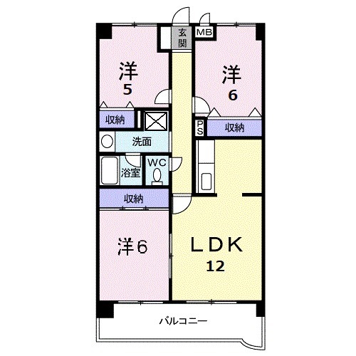 ファミール忠四郎の間取り
