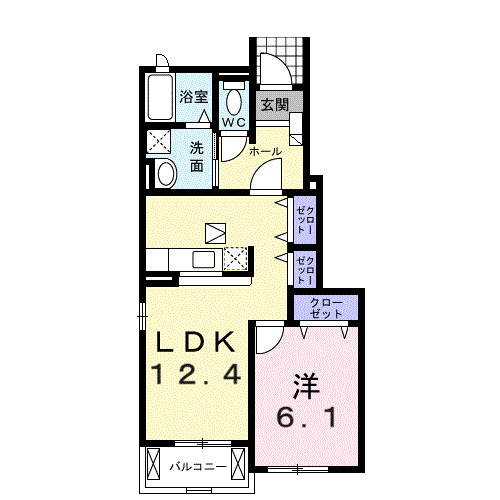 フラ-ズソムAの間取り