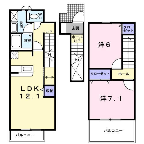 セレッソ八幡Ⅰの間取り