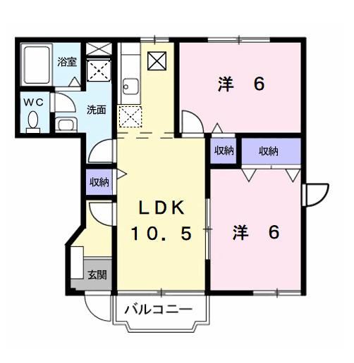 ソフィーシアBの間取り