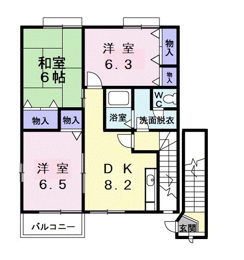 COURTーYARD三橋公園Aの間取り