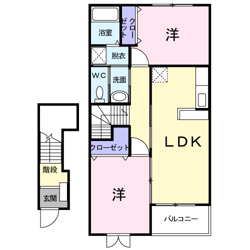 パークヒルハイツAの間取り