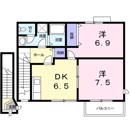 クレール・テルⅡの間取り
